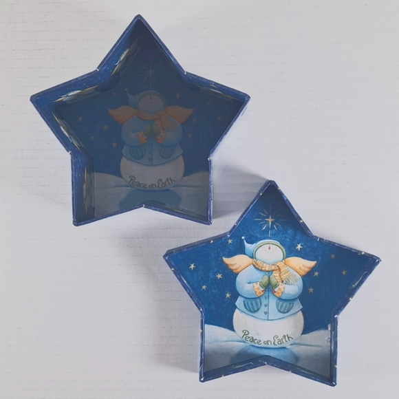 Lot of 3 Lindy Bowman Gift Box Christmas Star Snowman Angel Teddy Bear Puppy NEW - Picture 4 of 11